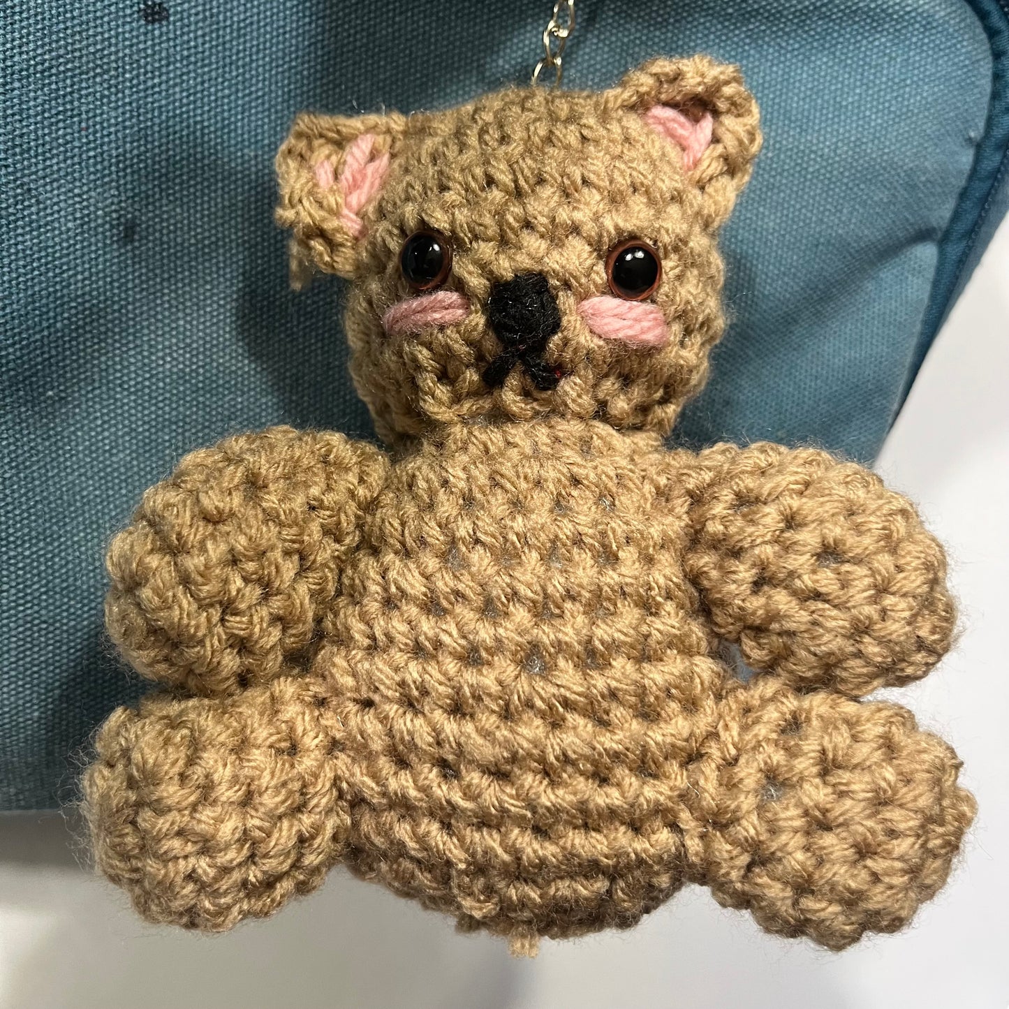 Brown Cat Keychain