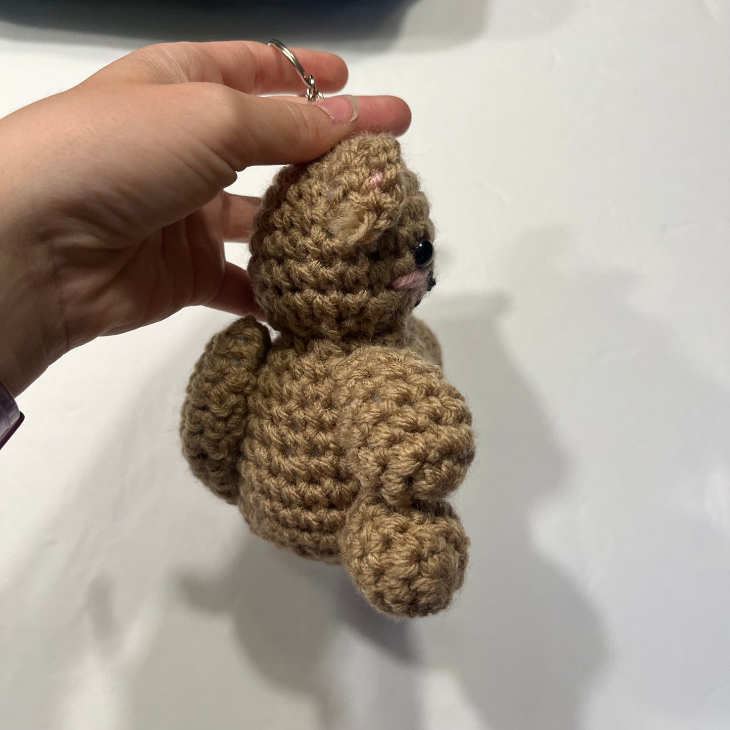 Brown Cat Keychain