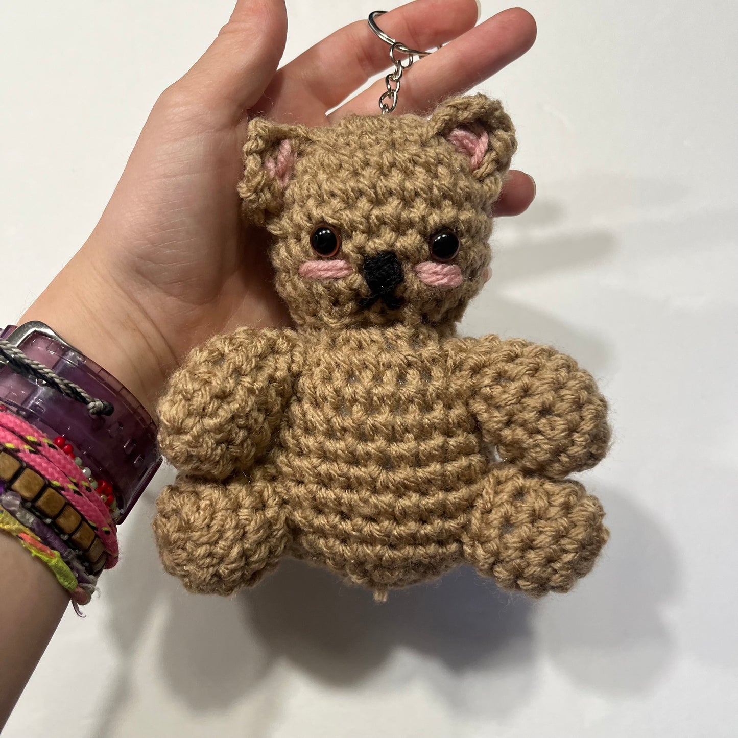 Brown Cat Keychain