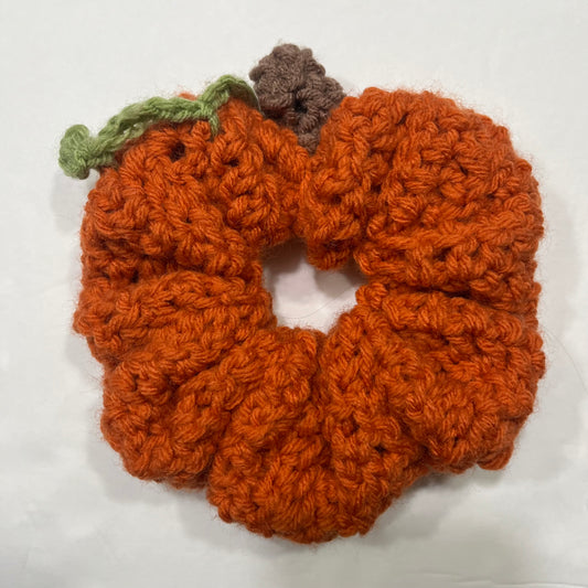 Orange Pumpkin Scrunchie