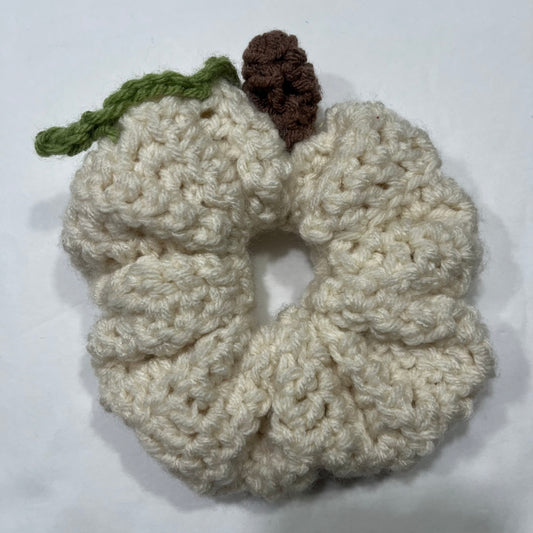 White Pumpkin Scrunchie