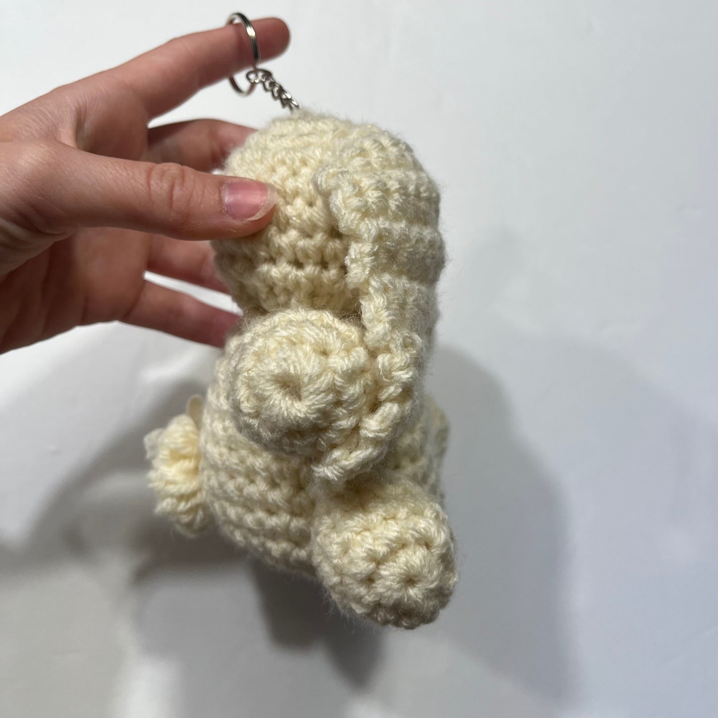 White Bunny Keychain