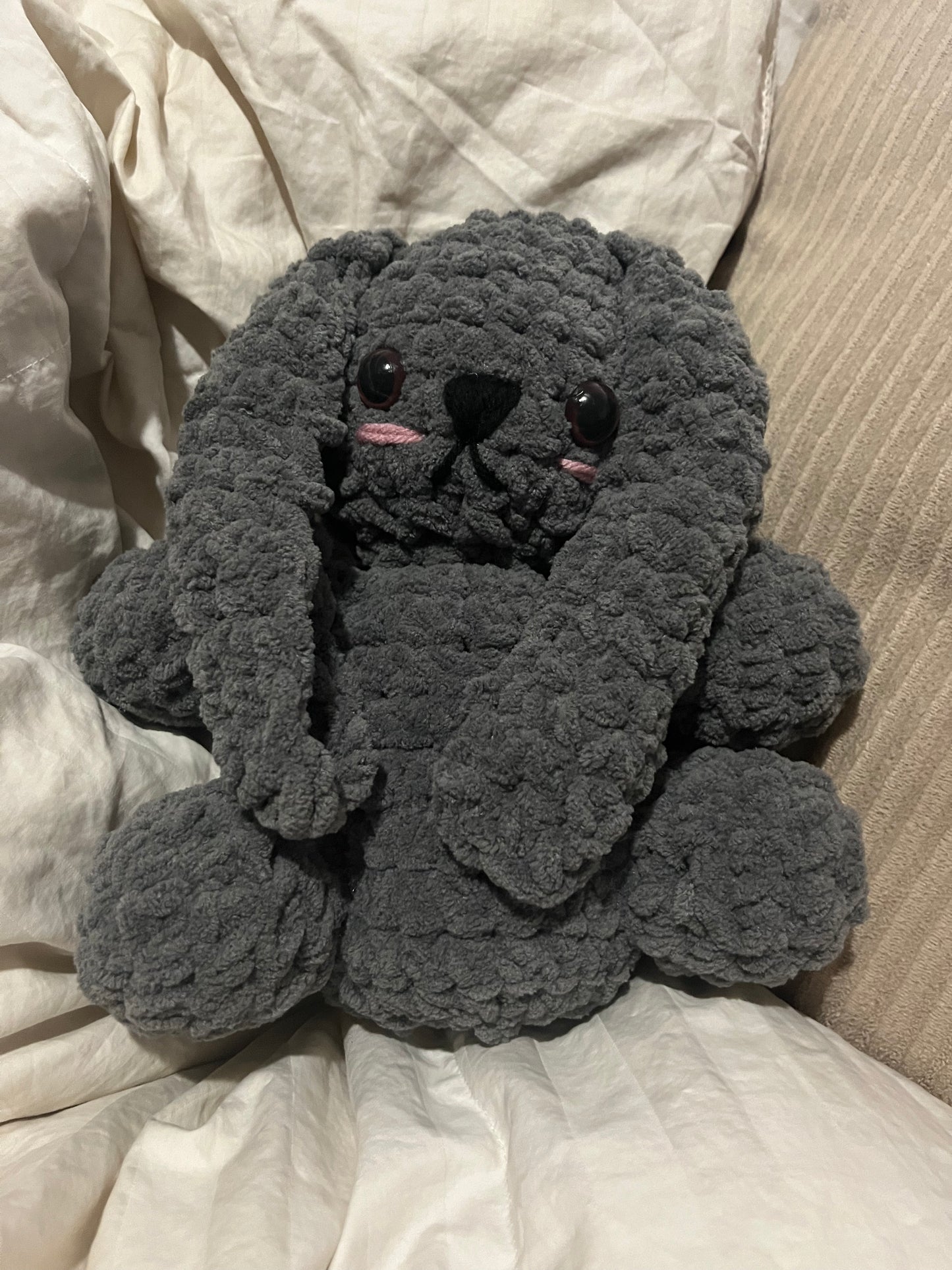 Bunny Plushie - Dark Grey